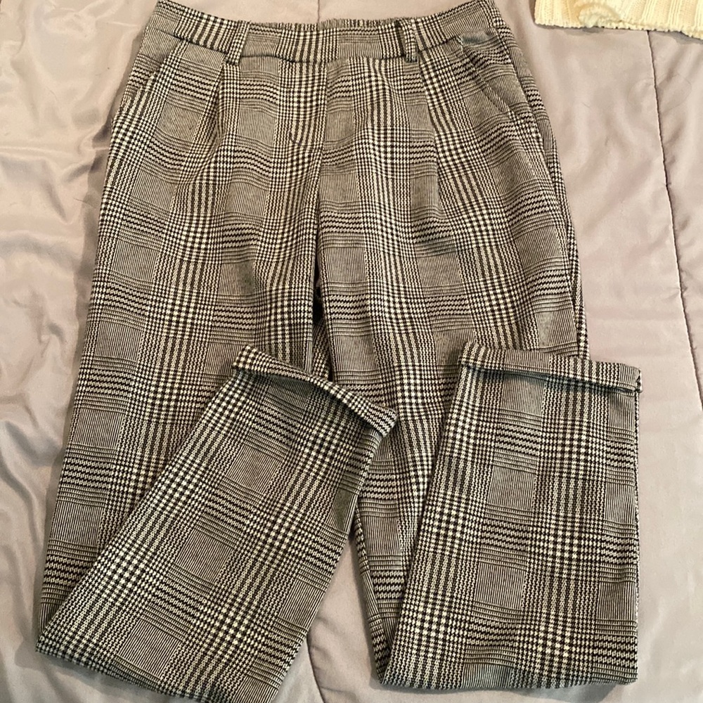 Plaid Dress Trousers